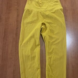 Lululemon Align High Rise Leggings 27" Mustard Yellow Size 6